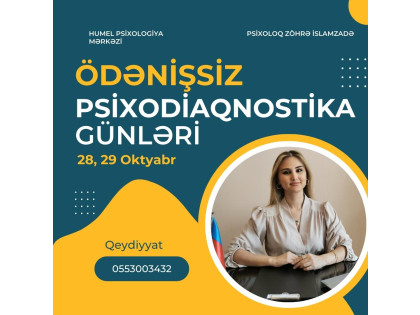 Ödənişsiz Psixodiaqnostika